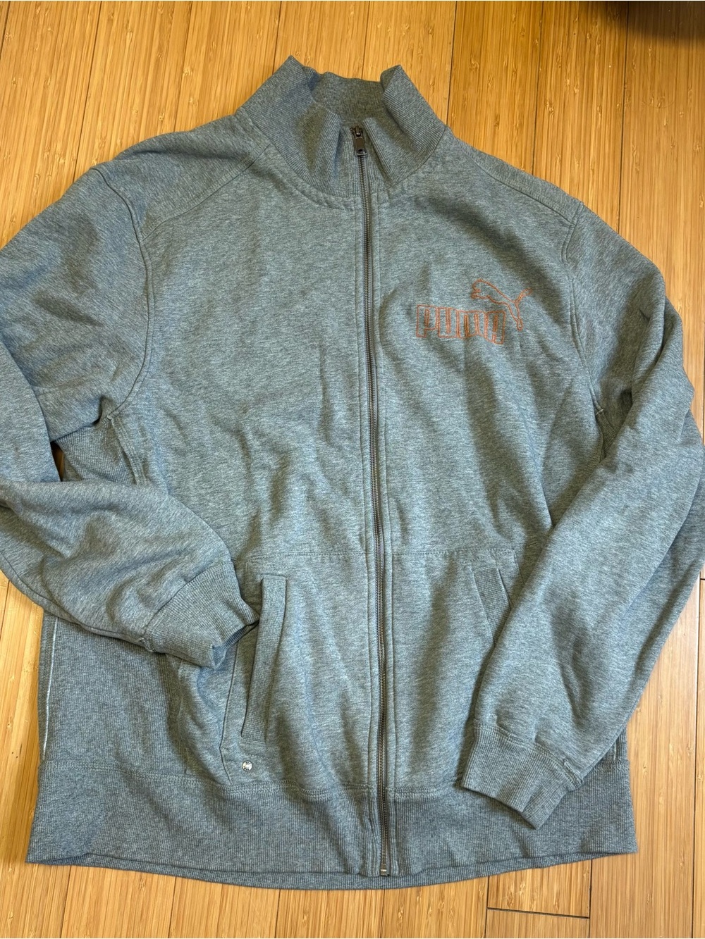 Puma Grey Jacket with Orange Trim